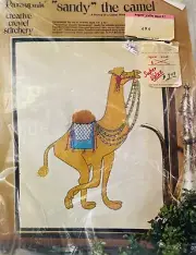 Rare Vintage Crewel SANDY the Camel Paragon Needlework! NIP