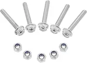 1 Set Metal Bolt Hexagonal Nut Nuts and Washers Assortment Washers Kit Machine Screw Assortment Stainless Steel Fastening Kit Furniture Bolts 304 Stainless Steel Silver