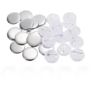 1.46 Inch Button Pin Badge, 100 Set Round Pin Blank Buttons Badges Kit Style 2