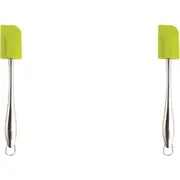 2x Dexas Gadget Silicone 26.5cm Spatula Kitchen Cooking Utensil Scraper Green