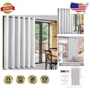 Versatile Greyish White Blackout Curtain Panel - Noise Reducing & 100% Polyester
