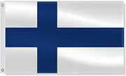 3×5 FT Finland Flag,Large Finns National Decor,Double Side Digital Printed 75D Polyester Banner With Canvas Header Brass Grommet