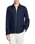 Sandro Chemise Zip Front Shirt Jacket