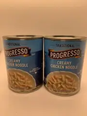Progresso Creamy Chicken Noodle Canned Soup 2 Cans 18.5 Oz B/b 08/26