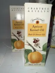 Crabtree & Evelyn Apricot Kernel Oil Bath & Shower &Gel & Body Lotion NEW
