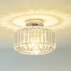Modern Flush Mount Ceiling Light - Small Crystal Chandeliers, Bedroom & Hallw...