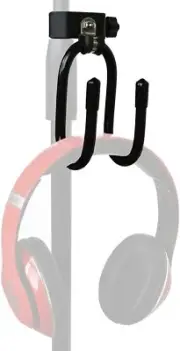 1 Microphone Stand Clamp-On Studio Headphone Hanger Headset Holder Mic Hook Rack