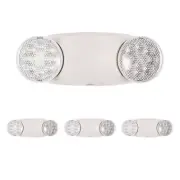 Gruenlich LED Emergency Exit Lighting Fixtures with 2 LED Bug Eye Heads and B...