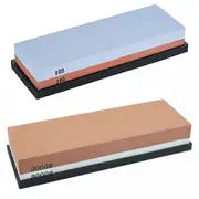 240/800+3000/8000 Dual Whetstone Set Knife Sharpening Water Stone Wet Sharpener with Non-Slip Stand Holder
