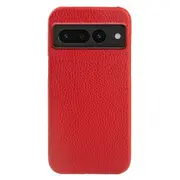 For Google Pixel 7 Pro 5G Litchi Texture ic Phone Case Genuine Cow Leather+PC Anti-drop Cover