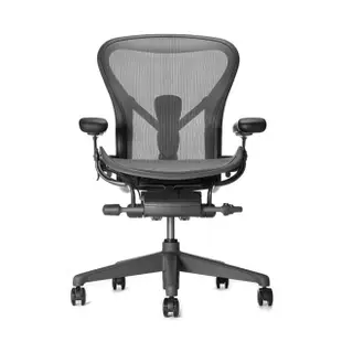 【Herman Miller】Aeron 2.0 人體工學椅 全功能 一般腳座 石墨黑 DW扶手 C size(平行輸入)