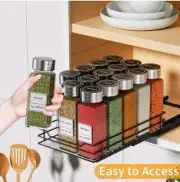 Pull Out Spice Rack Organizer for Cabinet,Slide out Spice Organizer