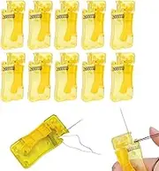 10PCS Automatic Needle Threader,Simple Needle Threader,Self-Thread Guide,Plastic Sewing Accessories, DIY Stitch Insertion Tool,for Hand Stitching and Sewing Machine Needle Fast Lead