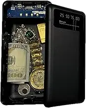 Secret Storage,Hiding Safe for Valuables - Power Bank Shape Jewelry Storage Hiding Containers for Necklaces Rings Valuables