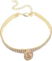 DIKACA Pet Collar Small Dog Collar Puppy Collar Adjustable Dog Collar Pet Neck Tie Pet Necklace Accessories Pet Decor Adjustable Pet Necklace Dog Accessories Kitten Collar Metal Golden