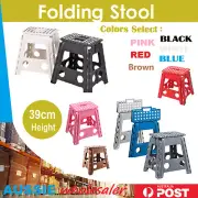 Folding Step Stool Portable Plastic Foldable Chair Store Flat Outdoor 39cm