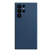 For Samsung Galaxy S23 Ultra 5G Case, Silicone Back Cover, Blue