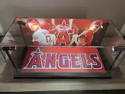 Mike Trout & Shahei Ohtani 2-card PSA display case with LED lights - Angels