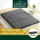 Giselle Bedding Foldable Mattress Folding Foam Mattresses Camping Bed Queen Grey