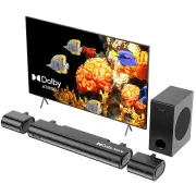 Hiwill A41 Dolby Atmos Soundbar 300W 4.1CH bluetooth Soundbar with Subwoofer 2 Front Surround Speaker 3D Surround Sound