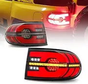 OLED Tail Lights Compatible With Toyot FJ cruiser 2006-2020 with Start Animation LED DRL Car Light Assembly Auto Accessories Modified Lamp(CLEAR)