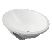 New England Joinery 420mm White Gloss Oval Undermount Basin