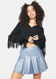 Dark Find Your Calling Fringe Sweater