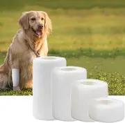 4Pack Vet Wrap, Cohesive Pet Bandages, Waterproof Pet Wrap, Prevent Pet Licking Wounds, 4 Sizes for Different Parts, Breathable Flexible Vet Wrap for Dog, Horse, Cat, Bird