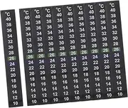 GANAZONO Coded Design Thermometer Sticker Digital Aquarium Thermometer Self-Adhesive for Fish Tank Decor