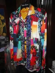 Robert Graham Colorful Limited Edition Long Sleeve Shirt Size Medium
