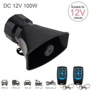 Speaker Amplifier Horn For 12V Car Truck Siren Vehicle w/ Mic 7 Sound 120-150dB