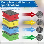 4Pcs Diamond Hand Polishing Pads 60/100/200/400 Grit Wet Dry Diamond tyVcc