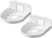 iplusmile 2Pcs No Drill Wall Mount Storage Rack Heavy Duty Bracket for Security Cameras Speakers Shelf for Wall Easy to Install Cable Management Design