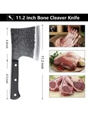 Forged Serbian Kitchen Chef Knife Butcher Cleaver Knives Carbon Steel