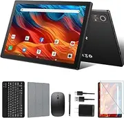 Android 14 Tablet 10.1 inch, 128GB Storage, 8GB(4+4) RAM, Octa-Core, 5G WiFi Tableta, 7000mAh Battery, BT 5.0, GPS, 13MP+8MP Camera, GMS Certified, 1TB Expandable, Tablets with Keyboard/Mouse/Case Kit