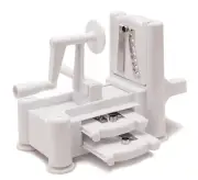 Helen’s Asian Kitchen Spiral Vegetable Slicer with Suction Base, 3 Blades