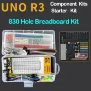 830pcs Diy Electronic Starter Kit for Arduino Uno R3 with Tie-Points Breadboard