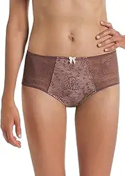 [Rosa Faia] 1355-769 Women's Fleur Berry Pink Floral Lace Highwaist Brief 16