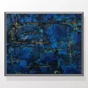 Blue Laguna - Abstract Painting on Canvas