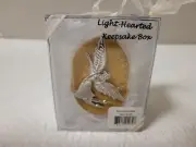 SERENITY ANGEL "LAUGH OFTEN" PEWTER KEEPSAKE BOX by SEASONS OF CANNON FALLS NIB