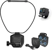 REYGEAK Magnetic Neck Strap Mount for Gopro Accessories First Person View Neck Mount Video Vlog Action Camera Mount Compatible with GoPro Hero 11 Black Hero 10/9/8/7/6/5, DJI Osmo Action 3, Insta360 OneX3 OneX2 Camera cell phone (Magnetic Neck Mount)