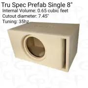 TRU SPEC Prefab Single 8" Subwoofer Enclosure Sub Box Vented High Output