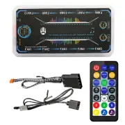 Cooling Fan Hub RGB Fan ARGB Controller Remote Control Computer Case Adapter l