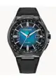 Citizen Attesa Blue Dial Black Leather Strap Men Watch CB0215-18L