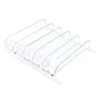 XG (White)Drink Organizer For Fridge Spring Loaded Adjustable Push Rod Slide