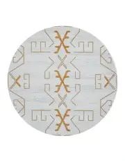 [Rug Culture] Paradise Cala Round Rug in Gold