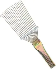 Happyyami Horse Grooming Rake Large Pet Grooming Brush for Horses Sheep Cattle Metal Hair Removal Tool