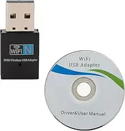 EZONEDEAL 300Mbps USB WiFi Adapter, Wireless LAN Network Card Adapter Stick USB 2.0 Dongle for Desktop Laptop PC Windows 10 8 7 XP MAC OS (Plug-and-Play for Windows10)
