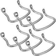 6pcs Removable Wok Handles Heat Resistant Stainless Steel Side Handles for Pressure Cooker and Cookware Durable Elegant Design for Safe Cooking and Easy Handling