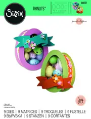 Sizzix Thinlits Die Set 9PK Easter Egg Box by Jennifer Ogborn